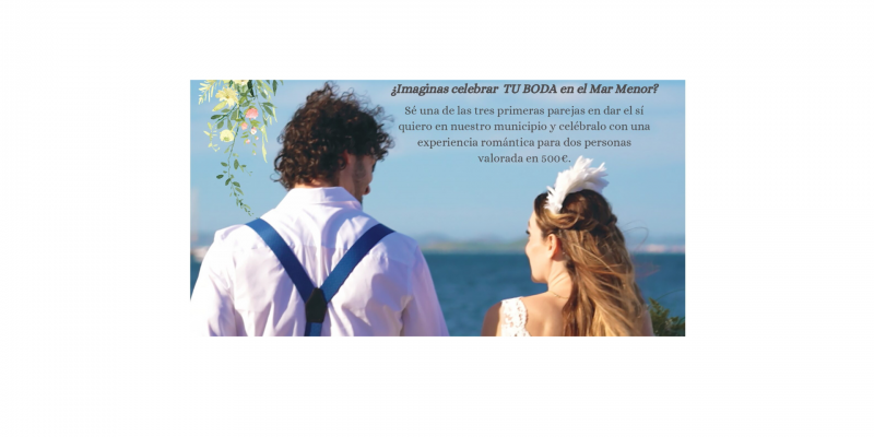 Are you planning your wedding? Go ahead and say 'YES, I DO' on one of the beaches of Los Alcázares, and get a surprise!